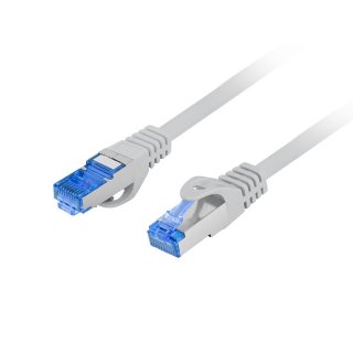 Patchcord Kat.6a S/FTP LSZH Cca 0.25m Szary Fluke Passed Lanberg