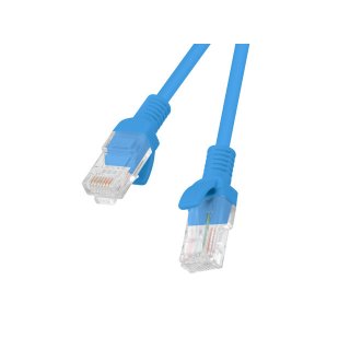 Patchcord Kat.5e Utp 30m Niebieski Fluke Passed Lanberg