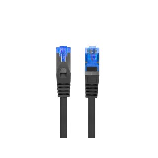 Patchcord Kat.6a S/FTP LSZH Cca 0.5m Czarny Fluke Passed Lanberg