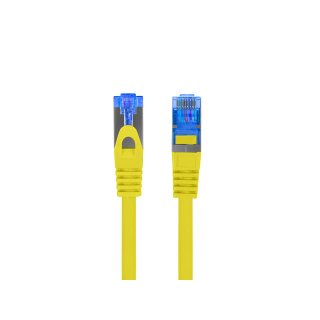 Patchcord Kat.6a S/FTP LSZH Cca 0.5m Żółty Fluke Passed Lanberg