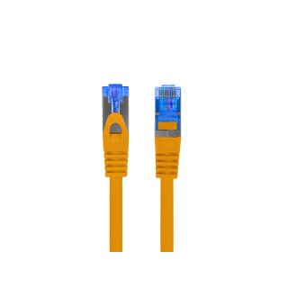 Patchcord Kat.6a S/FTP LSZH Cca 0.5m Pomarańczowy Fluke Passed Lanberg