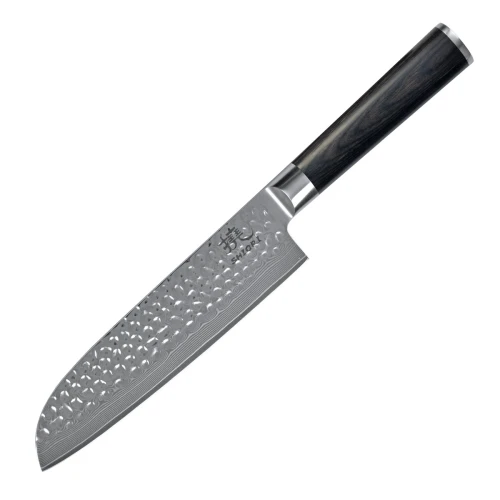 Zestaw 3 noży ze stali damsaceńskiej Shori 撓 Kuri Murō + Santoku + Sifu