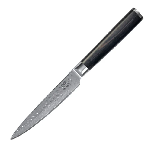 Zestaw 3 noży ze stali damsaceńskiej Shori 撓 Kuri Murō + Santoku + Sifu