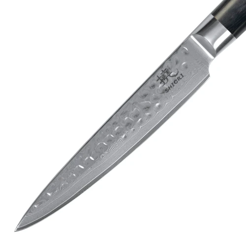 Zestaw 3 noży ze stali damsaceńskiej Shori 撓 Kuri Murō + Santoku + Sifu