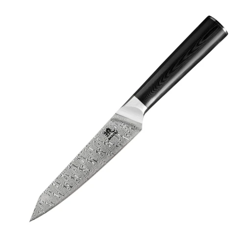 Nóż do krojenia małych i średnich produktów Shiori 撓 Yasashi-sa Murō wielowarstwowa stal damasceńska