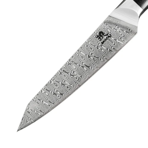 Nóż do krojenia małych i średnich produktów Shiori 撓 Yasashi-sa Murō wielowarstwowa stal damasceńska