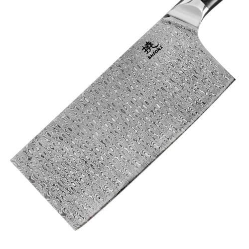 Tasak do mięsa Shiori 撓 Yasashi-sa Haku - G10, stal damasceńska