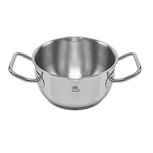 Zestaw garnków na indukcję 7 elementów Shiori 撓 Steel Series Pro 316
