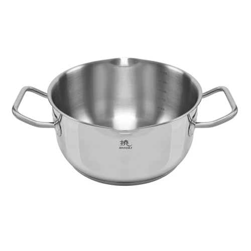 Zestaw garnków na indukcję 7 elementów Shiori 撓 Steel Series Pro 316