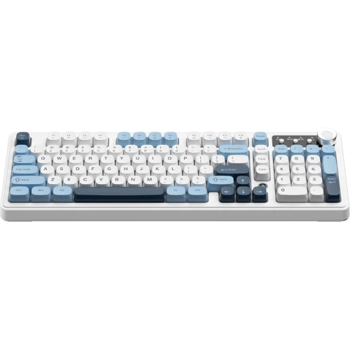 Klawiatura Ajazz AF98 PLUS RGB membranowa bezprzewodowa biała
