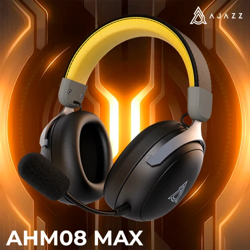 Słuchawki Ajazz AHM08 MAX bezprzewodowe czarne