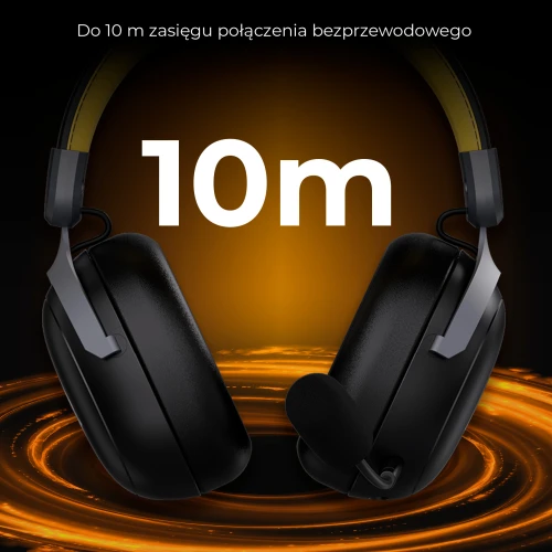 Słuchawki Ajazz AHM08 MAX bezprzewodowe czarne