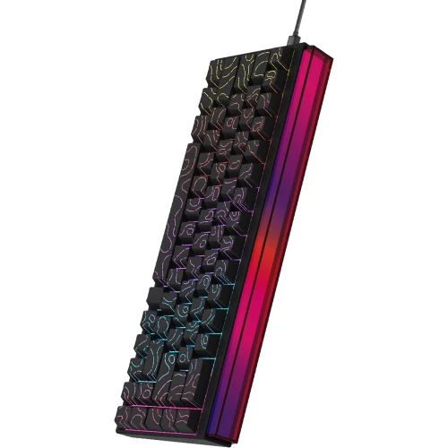 Klawiatura Ajazz NK68 mechaniczna przewodowa Rainbow LED czarna