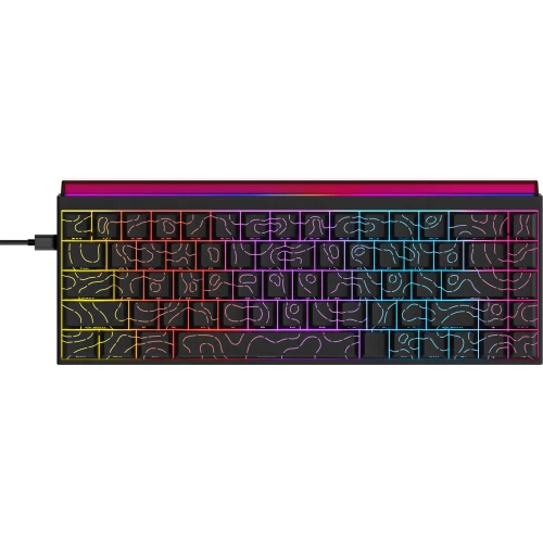 Klawiatura Ajazz NK68 mechaniczna przewodowa Rainbow LED czarna