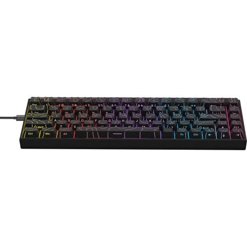 Klawiatura Ajazz NK68 mechaniczna przewodowa Rainbow LED czarna