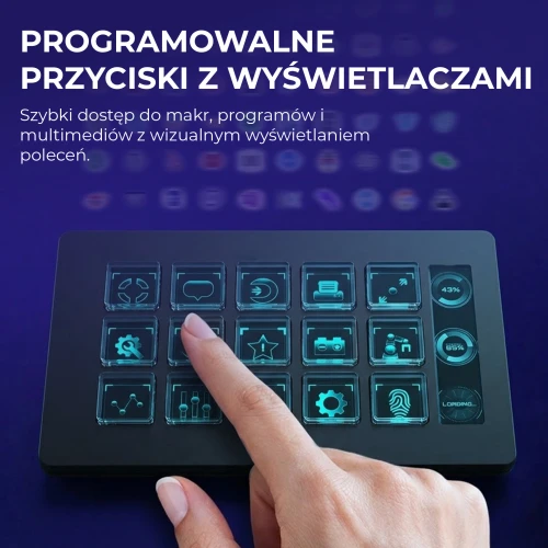 Panel streamingowy Ajazz AKP153E czarny