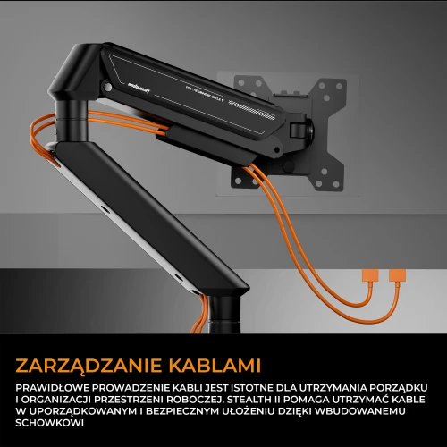 Uchwyt do monitora Anda Seat Stealth II 17-32" Czarny OUTLET
