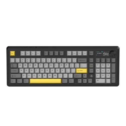 Klawiatura mechaniczna Ajazz AK980 Gift Switch-V2-Black-Model-With-Screen RGB