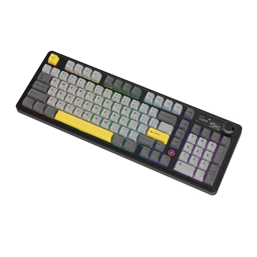 Klawiatura mechaniczna Ajazz AK980 Gift Switch-V2-Black-Model-With-Screen RGB