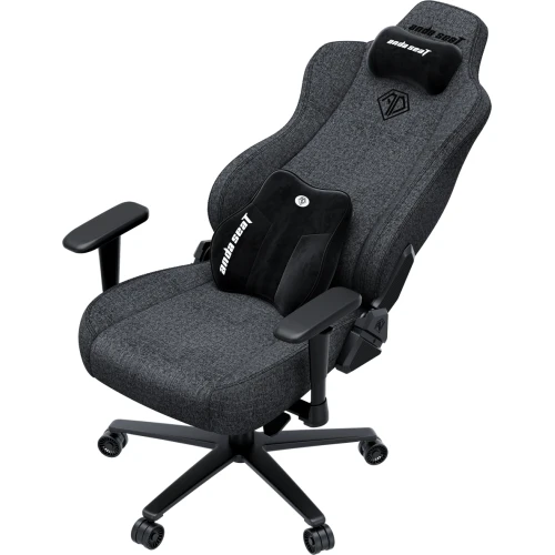 Fotel gamingowy materiałowy Anda Seat Novis Plus XL ciemnoszary obrotowy