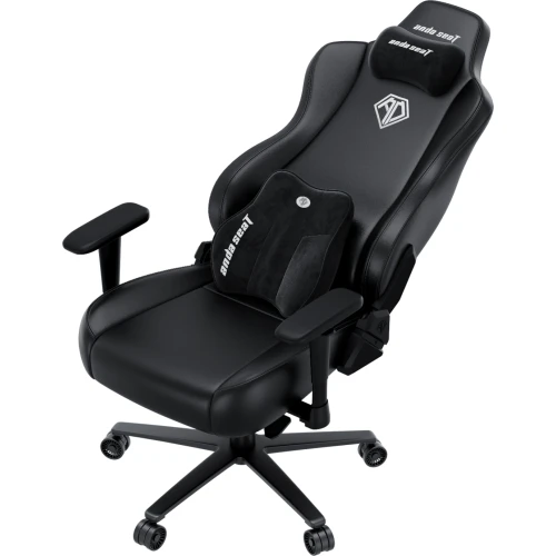 Fotel gamingowy skórzany Anda Seat Novis Plus XL czarny obrotowy