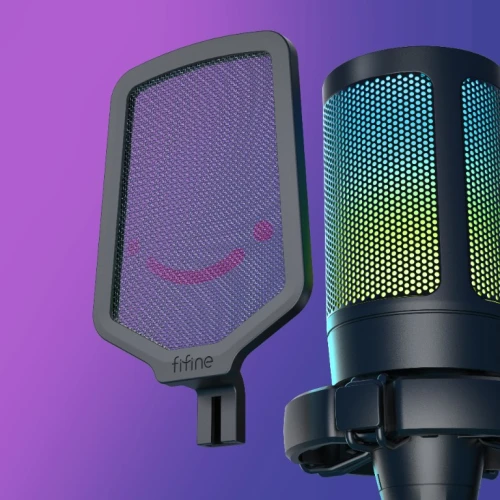 Mikrofon pojemnościowy Fifine A6V Ampligame RGB USB Black