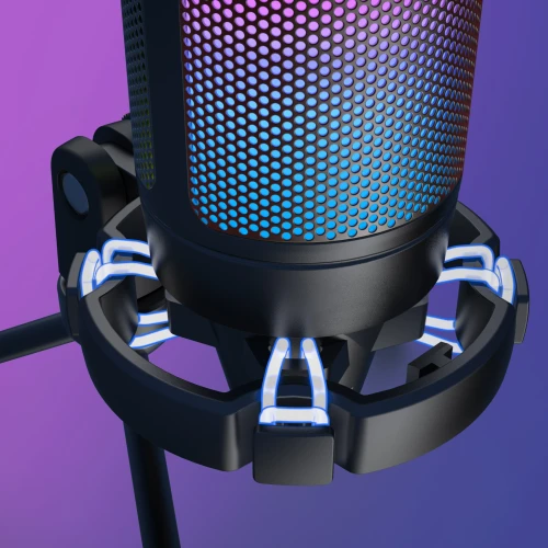 Mikrofon pojemnościowy Fifine A6V Ampligame RGB USB Black