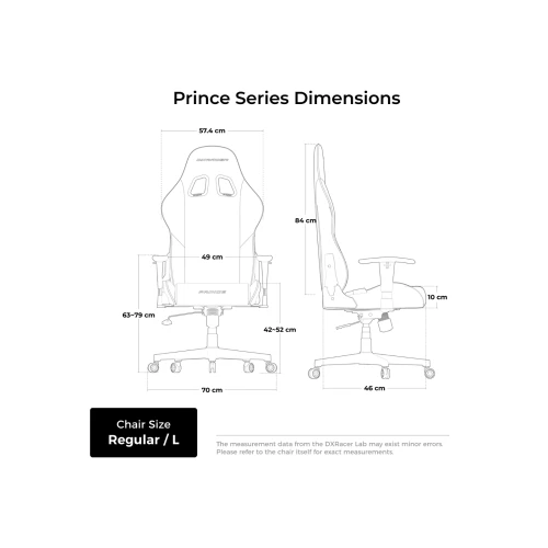Fotel DXRacer PRINCE Black & Blue PVC Leather L