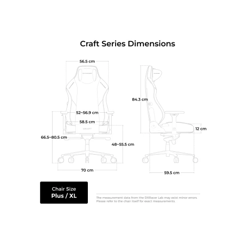 Fotel DXRacer CRAFT XL Black EPU Leather