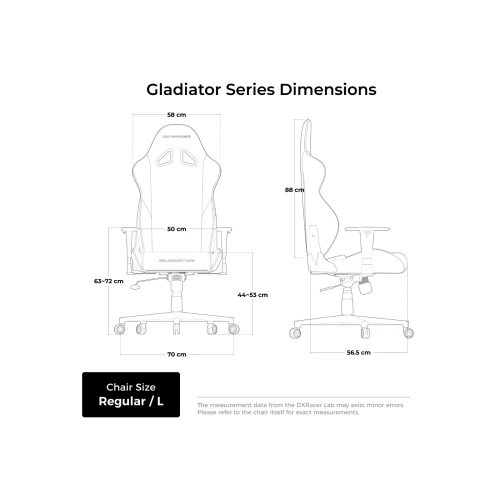 Fotel DXRacer GLADIATOR L Black & Red PVC Leather
