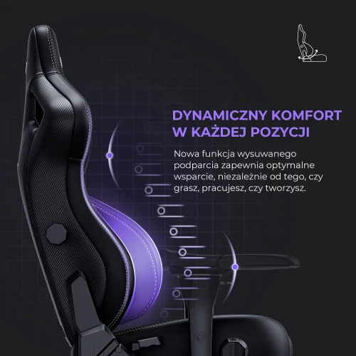 Fotel gamingowy Kaiser 4 XL Anda Seat skórzany biały obrotowy