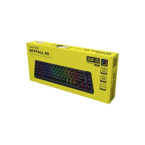 Klawiatura HATOR Skyfall 65 Wired RGB Black Black Sterling