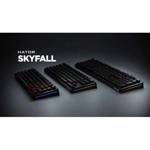 Klawiatura HATOR Skyfall 65 Wired RGB Black Black Sterling