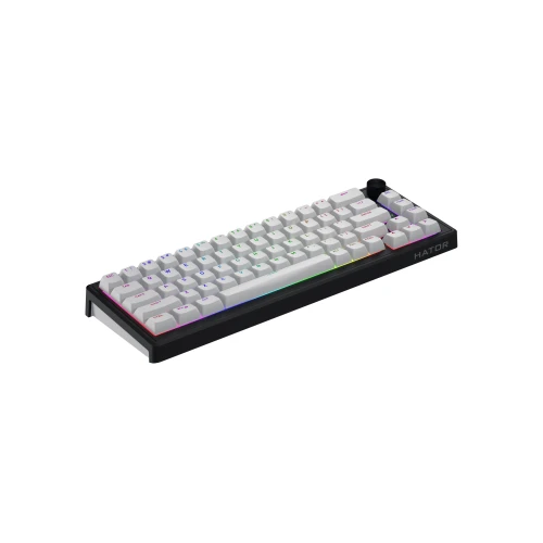 Klawiatura HATOR Skyfall 65 Wireless RGB White Black Sterling