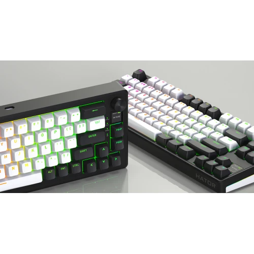 Klawiatura HATOR Skyfall 65 MAG ULTIMA 8K Wireless RGB White Black Strawberry
