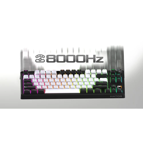 Klawiatura HATOR Skyfall 65 MAG ULTIMA 8K Wireless RGB White Black Strawberry