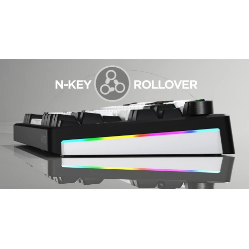 Klawiatura HATOR Skyfall 65 MAG ULTIMA 8K Wireless RGB White Black Strawberry