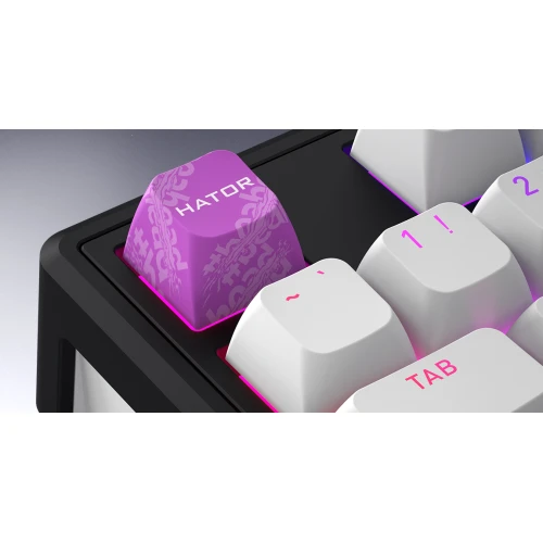 Klawiatura HATOR Skyfall 65 MAG ULTIMA 8K Wireless RGB White Black Strawberry