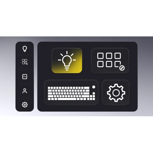 Klawiatura HATOR Skyfall 65 MAG ULTIMA 8K Wireless RGB White Black Strawberry