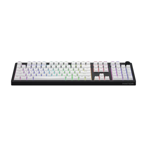 Klawiatura HATOR Skyfall 100 Wireless RGB White Black Lemon