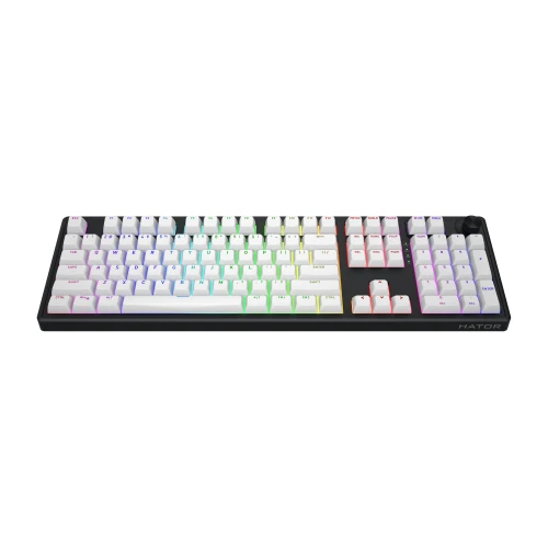 Klawiatura HATOR Skyfall 100 Wireless RGB White Black Lemon