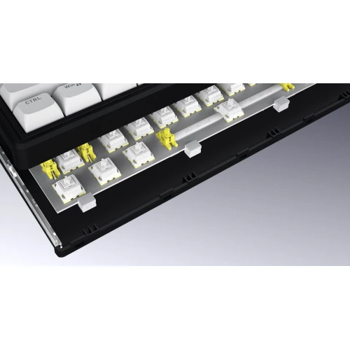 Klawiatura HATOR Skyfall 100 Wireless RGB White Black Lemon