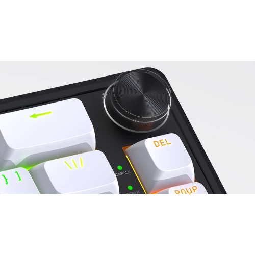 Klawiatura HATOR Skyfall 100 Wireless RGB White Black Lemon