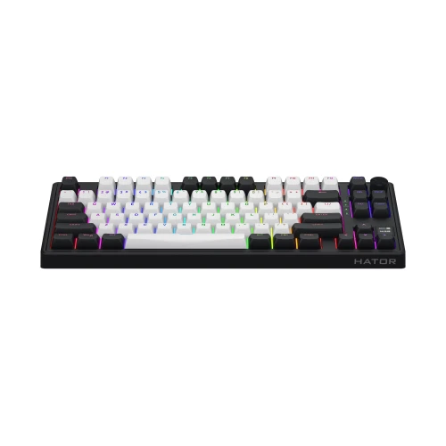 Klawiatura HATOR Skyfall 80 MAG ULTIMA 8K Wireless RGB White Black Strawberry
