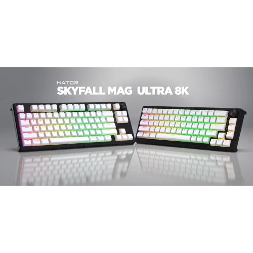 Klawiatura HATOR Skyfall 80 MAG ULTRA 8K Wired RGB Black Black Strawberry