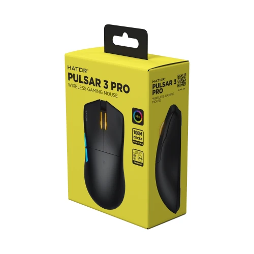 Mysz HATOR Pulsar 3 PRO Wireless RGB Black