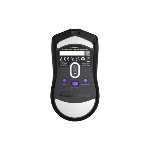 Mysz HATOR Pulsar 3 ULTRA 8K+4K Wireless RGB Black Violet