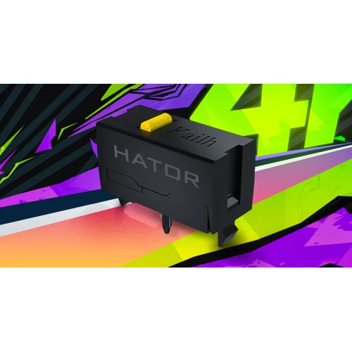 Mysz HATOR Pulsar 3 ULTRA 8K+4K Wireless RGB Black Violet
