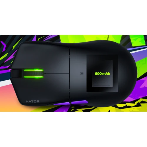 Mysz HATOR Pulsar 3 ULTRA 8K+4K Wireless RGB Black Violet