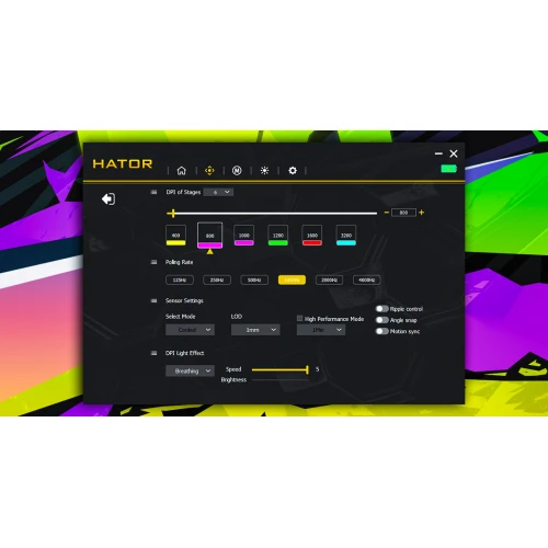 Mysz HATOR Pulsar 3 ULTRA 8K+4K Wireless RGB Black Violet